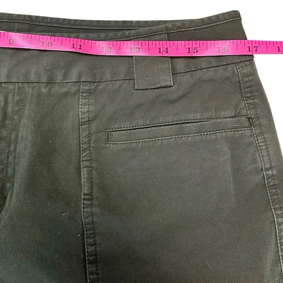 Coldwater Creek Natural Fit Capri Front Seam Stretch Waist Army Green. Sz 12 - Picture 6 of 8